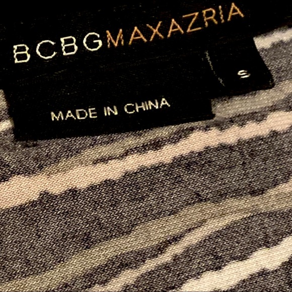 BCBGMAXAZRIA | BLACK & BROWN WRAP DRESS SZ S - Picture 14 of 15